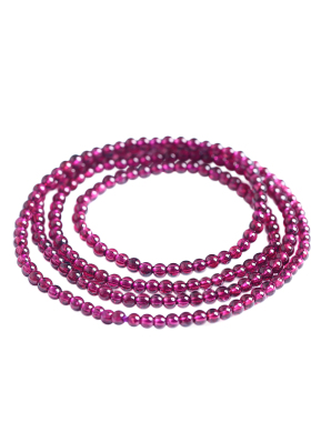 紫牙乌石榴石水晶礼物多圈手串