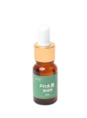 丽添彩ph水质测试剂 测饮用水酸碱度PH值检测液玻璃滴瓶10ml装