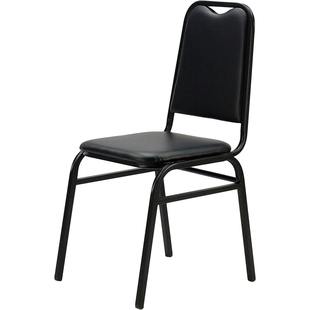 餐椅现代简约家用整装椅子皮革金属成人铁艺餐厅用餐馆酒店经济型