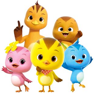 萌鸡小队玩具套装正版奥迪双钻迷你可动公仔儿童玩偶欢欢朵朵美佳