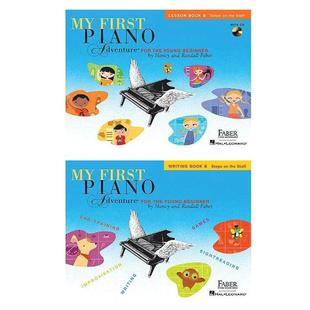 英文原版 菲伯尔我的钢琴启蒙课My First Piano Adventure, Lesson Book B+Writing Book B级创作训练+B级课本