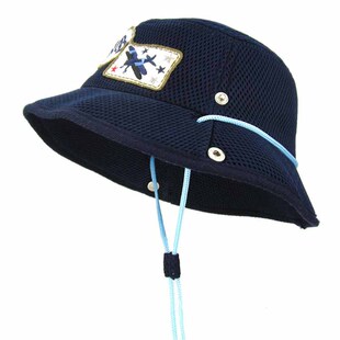 夏季儿童帽子英俊西部牛仔帽男女宝宝渔夫帽潮网格透气遮阳太阳帽