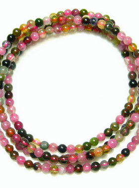 海蓝宝碧玺月光石绿幽灵水晶手链