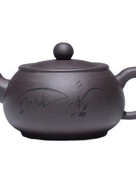 名家风原矿仿古紫泥手工大茶壶