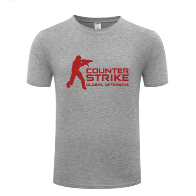 外贸男式反恐精英游戏短袖t恤