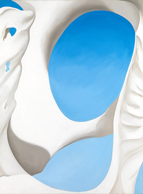骨盆 Georgia O'Keeffe 欧姬芙 艺术装 饰画客厅书房玄关酒吧宾馆