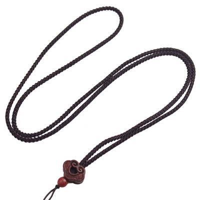 如意血檀木高档玉器绳子毛衣链