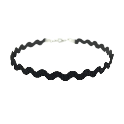 choker唯美风项圈黑色脖子锁骨链