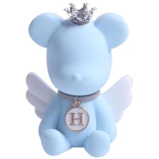 字母定制天使熊车载香水香薰汽车空调出风口摆件车内装饰用品大全