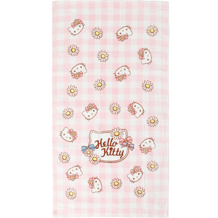 正品凯蒂猫儿童纱布毛巾洗脸巾宝宝纱巾小方巾纯棉柔软吸汗巾手帕