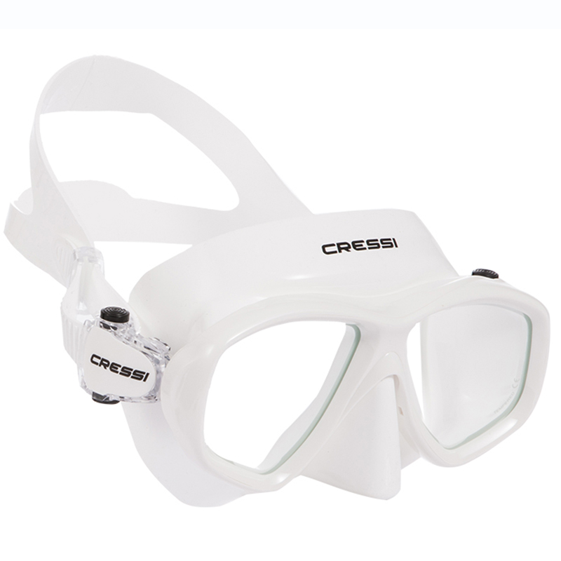 可配近视镜片意大利CRESSI ICON潜水面镜浮潜深潜自由潜通用面镜