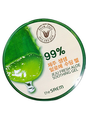 韩国Thesaem得鲜芦荟胶面霜 补水保湿去痘痘印晒后修复舒缓正品