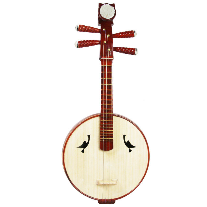梵巢成人儿童红檀木高音小阮手工制作音质佳弹拨乐器赠琴弦包拨片