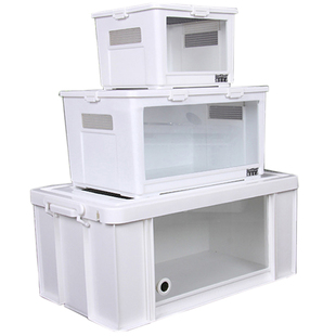 CM爬宠爬虫饲养箱陆龟蜥蜴刺猬蛇仓鼠笼寄居蟹亚克力保温缸大PVC