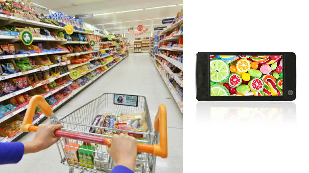 7 Inch Portable Motion Sensor Pir Advertising Lcd Screen Mini Lcd