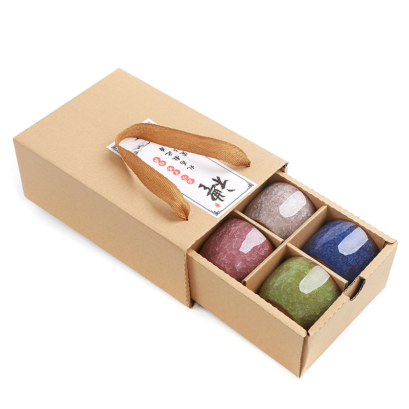 陶瓷功夫组合茶具紫砂冰裂釉纹8茶杯