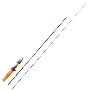 猎魔人魔影二代碳素实木马口路亚竿超软UL调鱼竿全套装水滴轮溪流