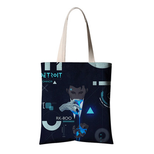 底特律变人游戏化身为人PS4周边成为人类帆布环保购物袋DIY定制包