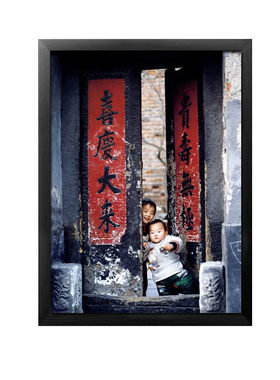 老北京胡同火锅店是装饰画复古