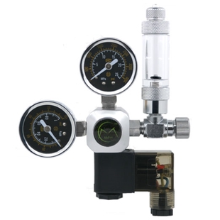 牧梵二氧化碳迪茨大双表水草水族co2单表稳压减压阀电磁压力表