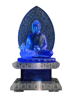 摆件居家供奉琉璃佛像