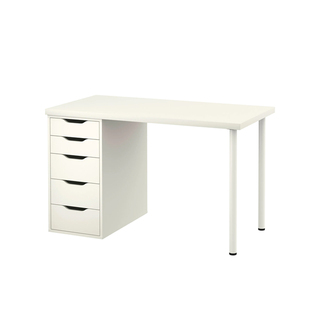 宜家桌利蒙阿来斯书桌电脑桌化妆桌带抽屉柜简约现代北欧国内代购