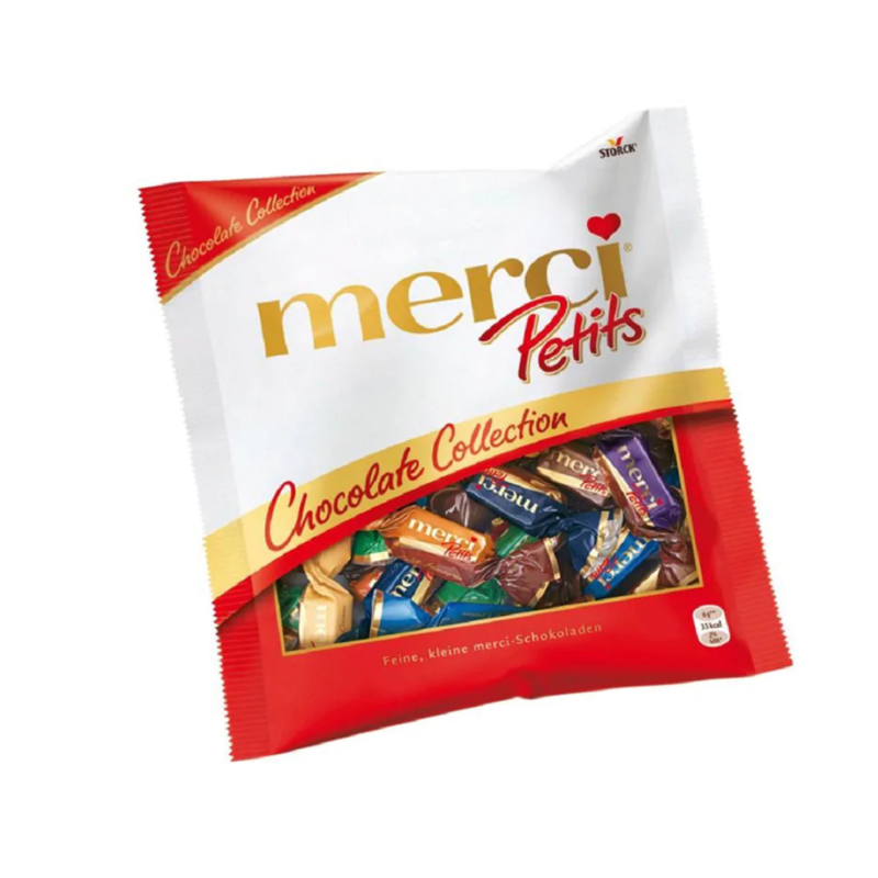 现货正品德国蜜思merci petits牛奶巧克力混合口味进口巧克力125g