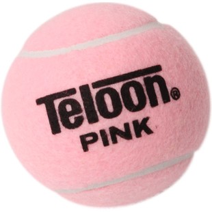 TELOON天龙粉色网球 女士初学训练网球耐磨高弹旗舰店正品