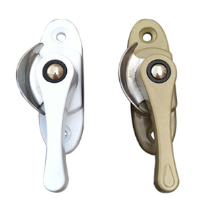 门窗锁塑钢窗双向可调月牙锁平移门窗锁铝合金锁推拉移门窗户锁扣