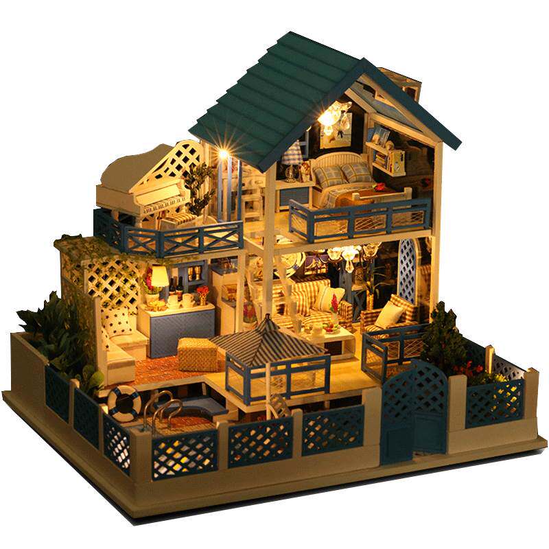 成品现货diy小屋送男友模型之旅