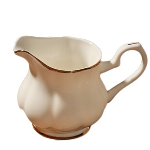 骨瓷英式奶罐陶瓷奶缸带手柄加奶拉花杯牛奶杯奶壶小奶盅陶瓷器具