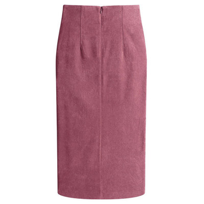 麂皮绒一步时尚显瘦包臀半身裙