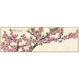 李知弥x仟象映画 新中式客厅装饰画巨幅沙发背景墙挂画花卉壁画