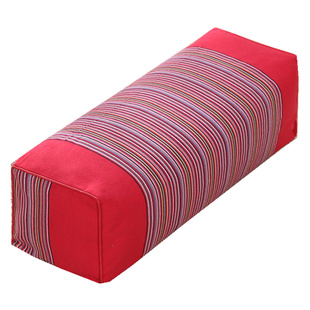 纯棉老粗布荞麦壳加高加大方枕头古式保健单人护颈椎加大方枕