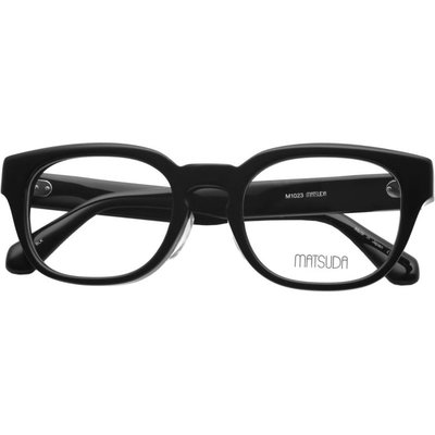 日本Matsuda方框板材黑色眼镜架