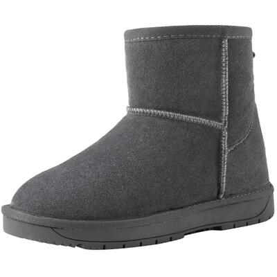 冬季磨砂皮一脚蹬短筒雪地棉鞋