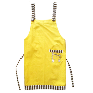 奶粉店母婴店妈咪宝贝促销导购员工作服黄色粉色围裙 可定制LOGO