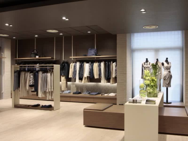 Charming Women Clothing Pop Up Display Racks Furniture Store Clothing