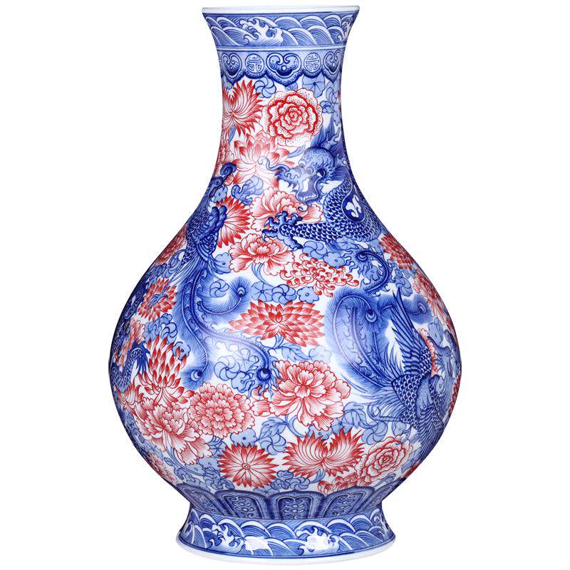 景德镇陶瓷器仿古青花玉壶春礼物