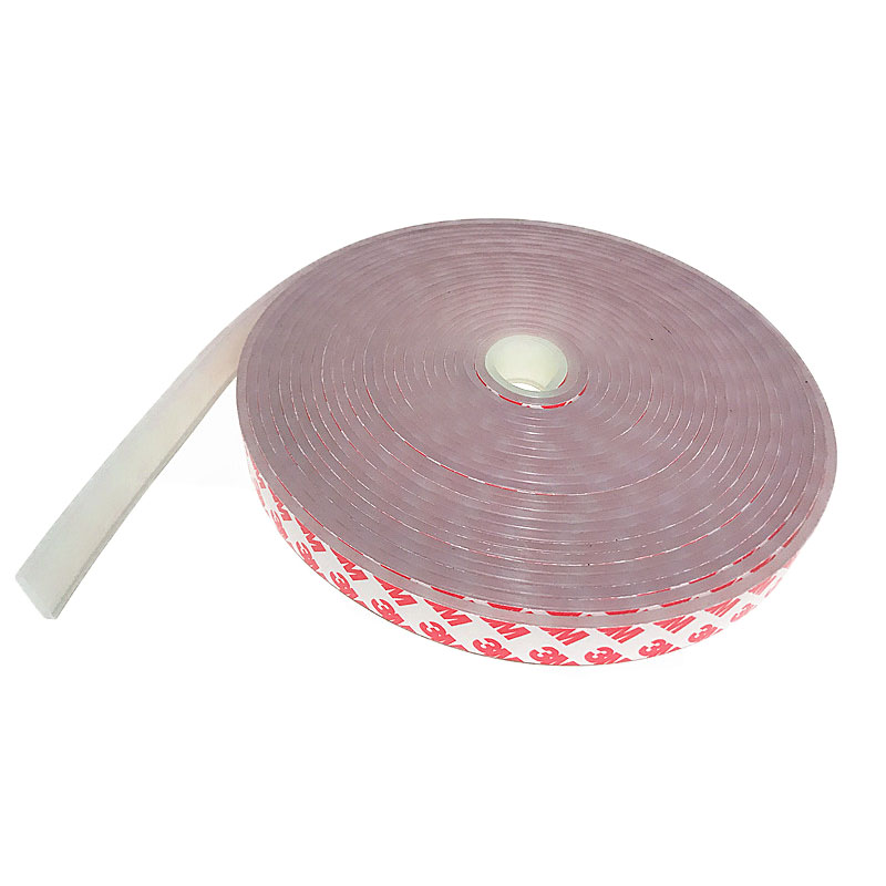 3M背胶实心硅胶条 耐高温硅胶密封条 无味硅胶条 硅胶实心扁条