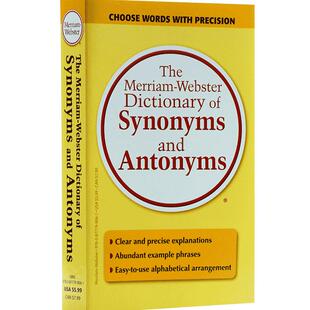 【中商原版】韦氏同义反义字词典 M-W Dictionary of Synonyms and Antonyms 麦林韦氏词典 Merriam Webster