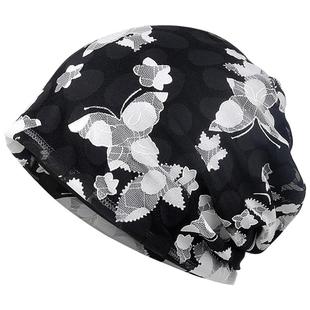 帽子女夏季包头帽透气薄款蕾丝头巾帽光头化疗堆堆帽孕妇帽月子帽