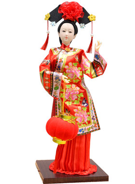 清宫格格人偶家居摆件