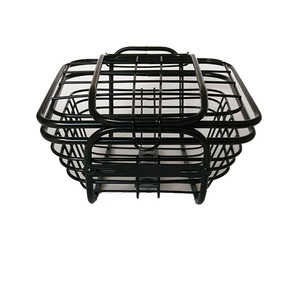 包邮133S新款电瓶车电动车篮车筐加粗加厚带盖前车篓菜篮子配件