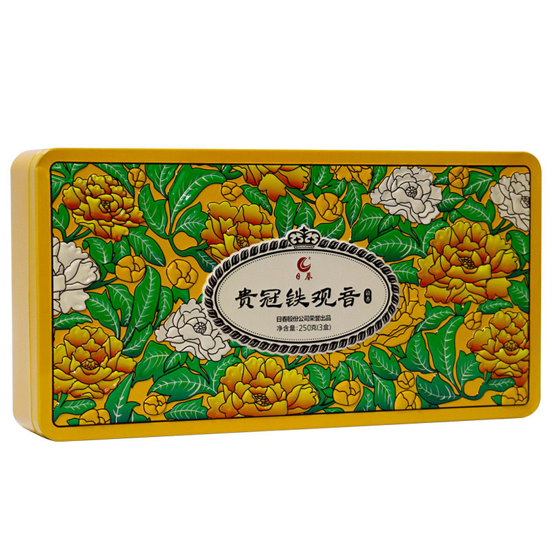 日春茶叶清香铁观音贵冠小包装乌龙茶礼盒250.8g