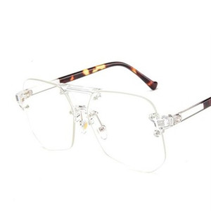 男士太阳镜ins黄色无框眼睛网红大框个性李承铉墨镜女2023新款潮