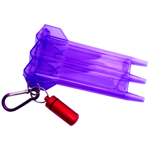 便携彩色铝制飞镖配件盒配飞镖收纳盒放飞镖软镖头飞标玩具钥匙圈