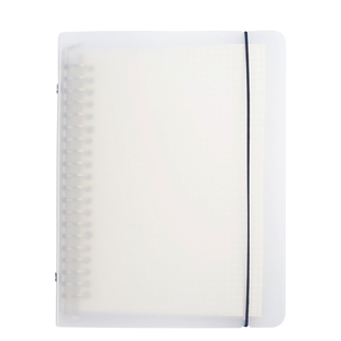 活页夹B5可拆卸PVC绑带手账本A5笔记本磨砂外壳记事本文具定制小清新女大学生康奈尔错题方格本空白网格本