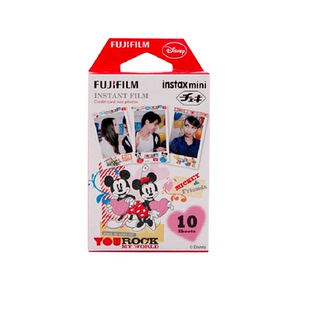 拍立得相纸min11白边富士胶卷100张米奇通用拍得立玩具总动员粉边