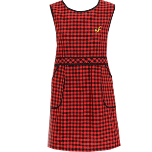 时尚女士坎肩围裙罩衣韩版可爱家用防污洋气厨房反穿上班工作服